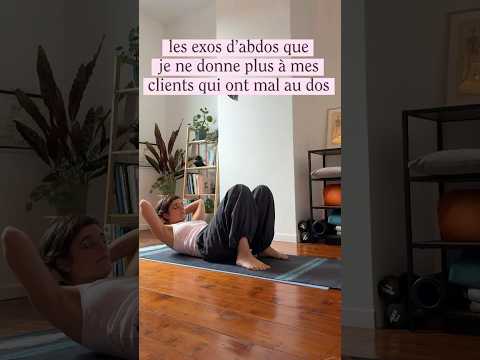 oublie les crunchs si tu as déjà mal au dos